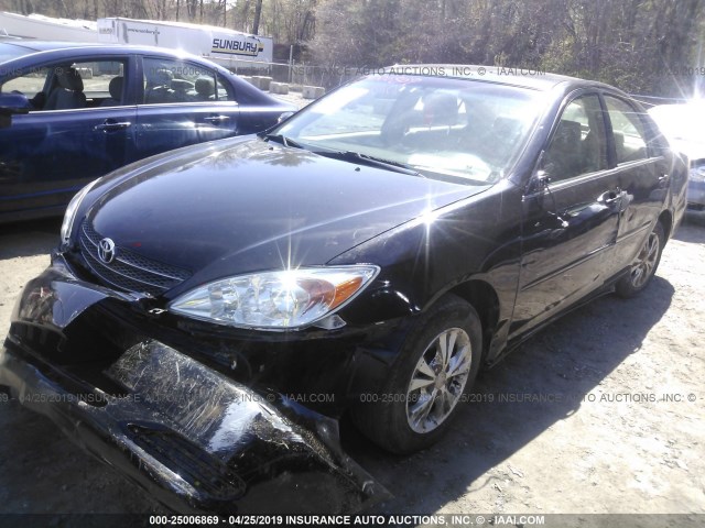 4T1BF32K24U066387 - 2004 TOYOTA CAMRY LE/XLE/SE BLACK photo 2