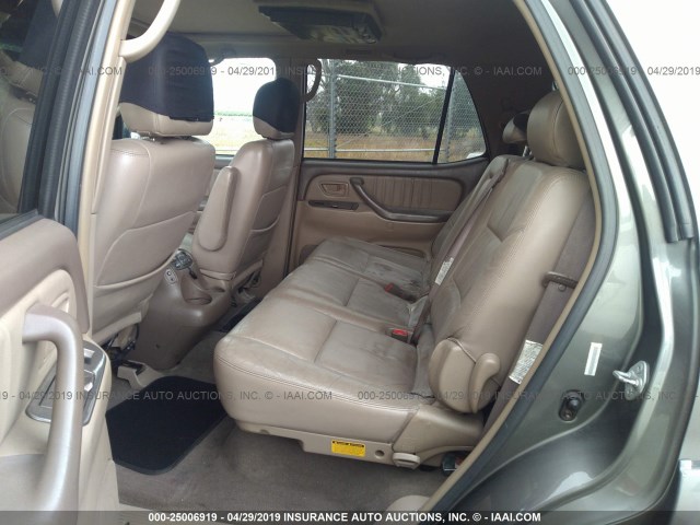 5TDZT38A44S214778 - 2004 TOYOTA SEQUOIA LIMITED BROWN photo 8