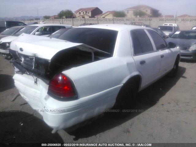 2FAFP71W72X127131 - 2002 FORD CROWN VICTORIA POLICE INTERCEPTOR WHITE photo 4