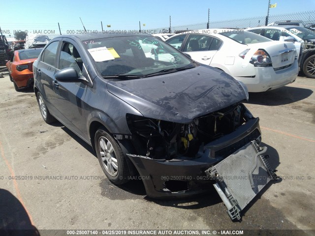 1G1JA5SHXC4178523 - 2012 CHEVROLET SONIC LS GRAY photo 1