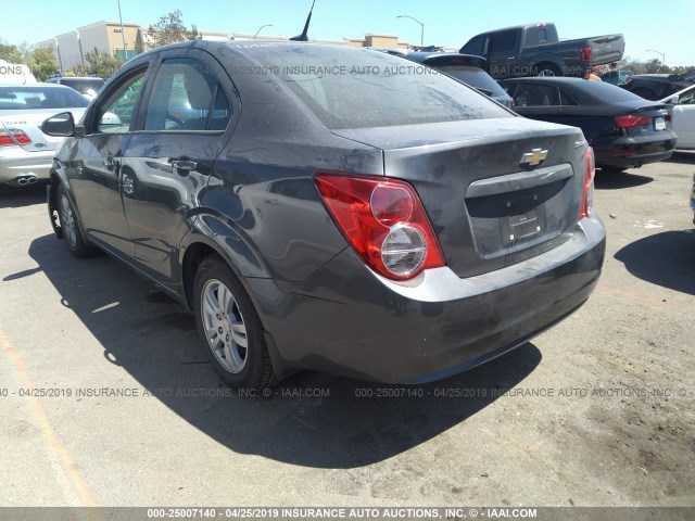 1G1JA5SHXC4178523 - 2012 CHEVROLET SONIC LS GRAY photo 3