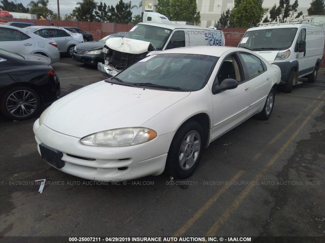 2B3HD46R42H124941 - 2002 DODGE INTREPID SE WHITE photo 2