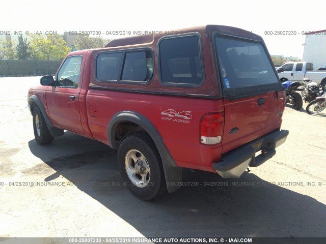 1FTYR11V3YPB04882 - 2000 FORD RANGER RED photo 3