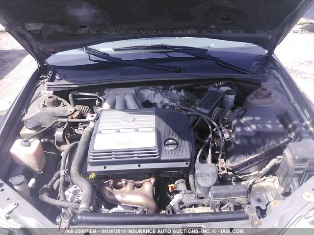 4T1BF28B43U332041 - 2003 TOYOTA AVALON XL/XLS GRAY photo 10