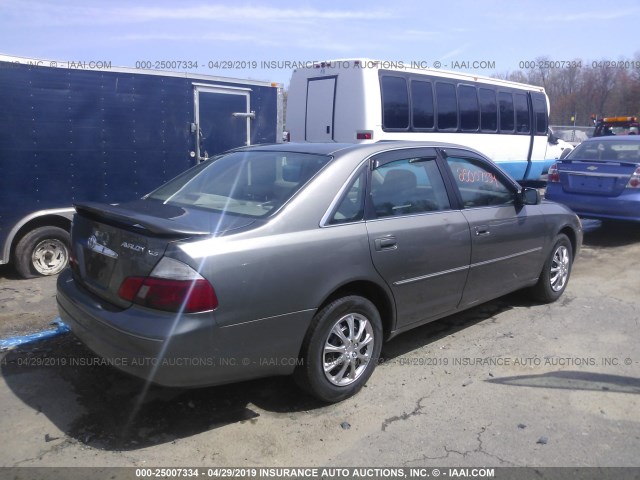 4T1BF28B43U332041 - 2003 TOYOTA AVALON XL/XLS GRAY photo 4