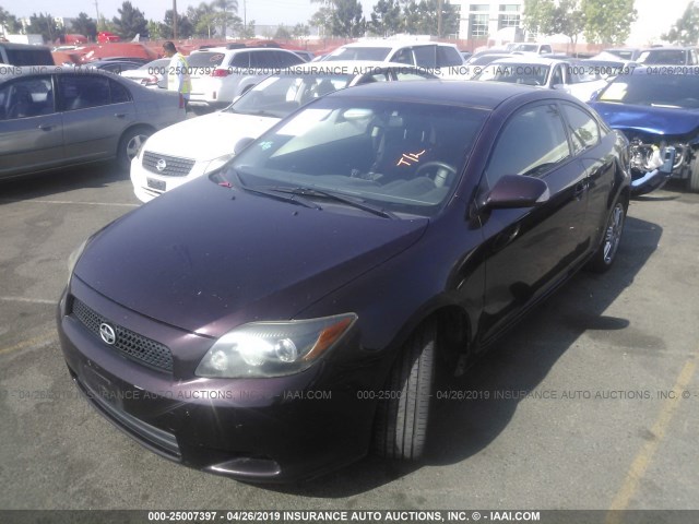 JTKDE3B73A0311821 - 2010 TOYOTA SCION TC BURGUNDY photo 2