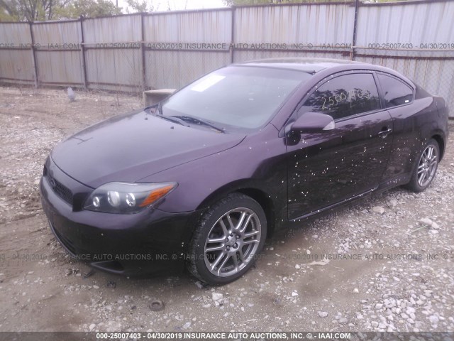 JTKDE3B75A0310329 - 2010 TOYOTA SCION TC ბურგუნდია ფოტო 2