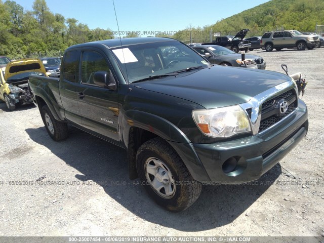 5TFUX4ENXBX006326 - 2011 TOYOTA TACOMA ACCESS CAB მწვანე ფოტო 1