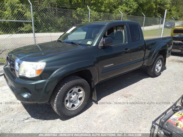 5TFUX4ENXBX006326 - 2011 TOYOTA TACOMA ACCESS CAB მწვანე ფოტო 2