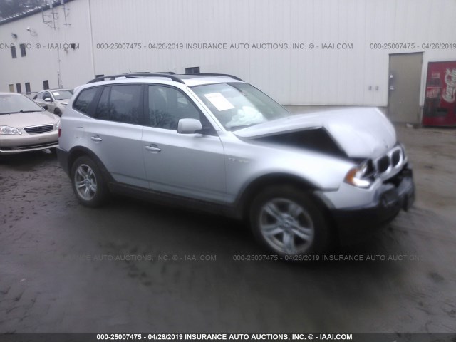 WBXPA93425WD14094 - 2005 BMW X3 3.0I SILVER photo 1