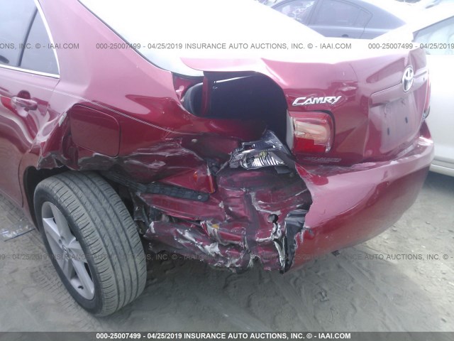 4T4BE46K68R035674 - 2008 TOYOTA CAMRY CE/LE/XLE/SE 红色 照片 6