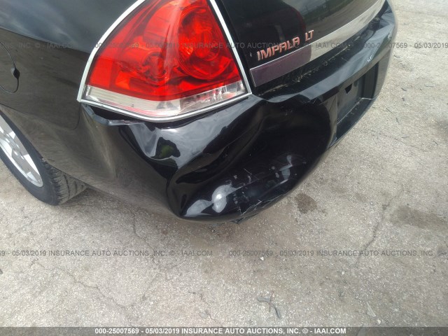 2G1WT58K481352947 - 2008 CHEVROLET IMPALA LT BLACK photo 6
