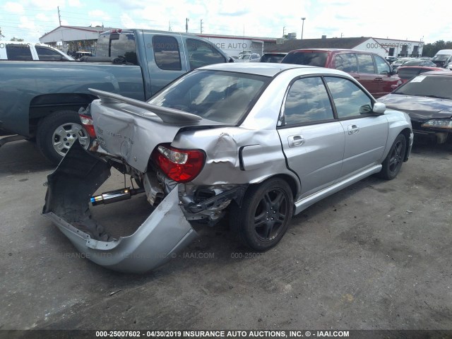 JF1GD66575H505332 - 2005 SUBARU IMPREZA RS PRO/VTD SILVER photo 4