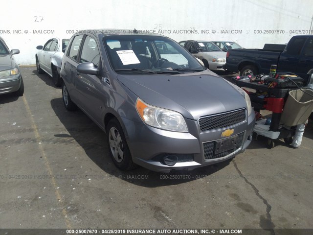 KL1TD66E39B333910 - 2009 CHEVROLET AVEO LS/LT Մոխրագույն լուսանկար 1