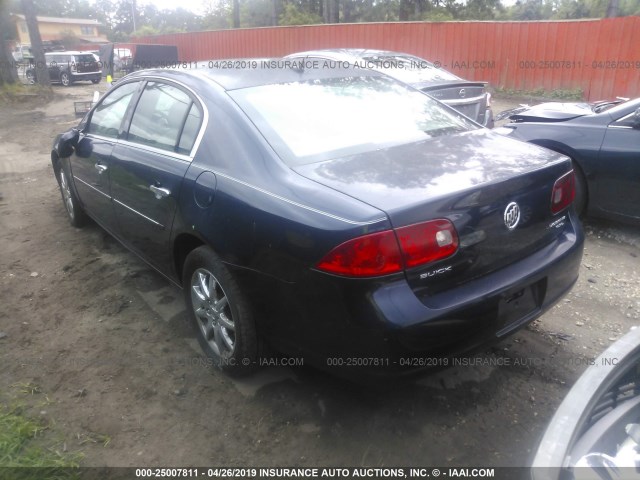 1G4HD57257U216646 - 2007 BUICK LUCERNE CXL Dark Blue photo 3