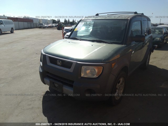 5J6YH28503L004120 - 2003 HONDA ELEMENT EX GREEN photo 2