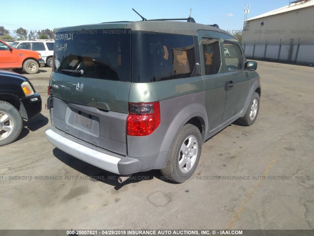 5J6YH28503L004120 - 2003 HONDA ELEMENT EX GREEN photo 4