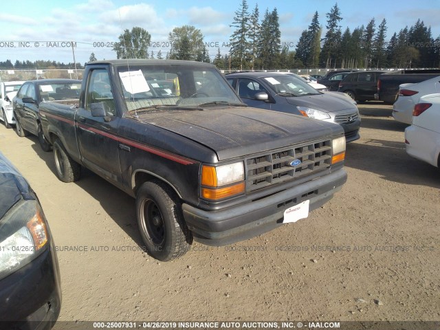 1FTCR10A3LUC07061 - 1990 FORD RANGER BLACK photo 1