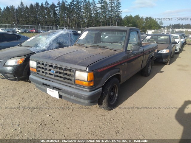 1FTCR10A3LUC07061 - 1990 FORD RANGER BLACK photo 2