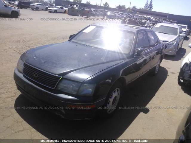 JT8UF22E4S0016787 - 1995 LEXUS LS 400 BLACK photo 2