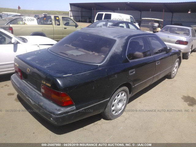 JT8UF22E4S0016787 - 1995 LEXUS LS 400 BLACK photo 4