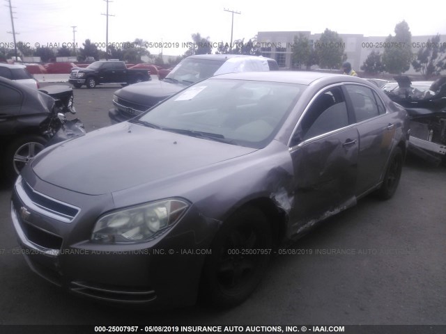 1G1ZC5E05AF180488 - 2010 CHEVROLET MALIBU 1LT 灰色 照片 2