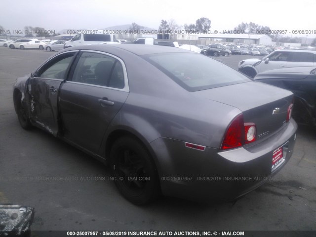 1G1ZC5E05AF180488 - 2010 CHEVROLET MALIBU 1LT 灰色 照片 3