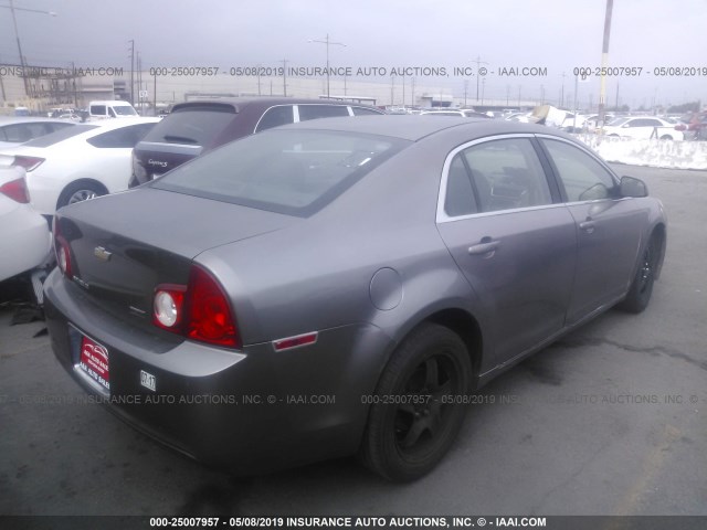 1G1ZC5E05AF180488 - 2010 CHEVROLET MALIBU 1LT 灰色 照片 4
