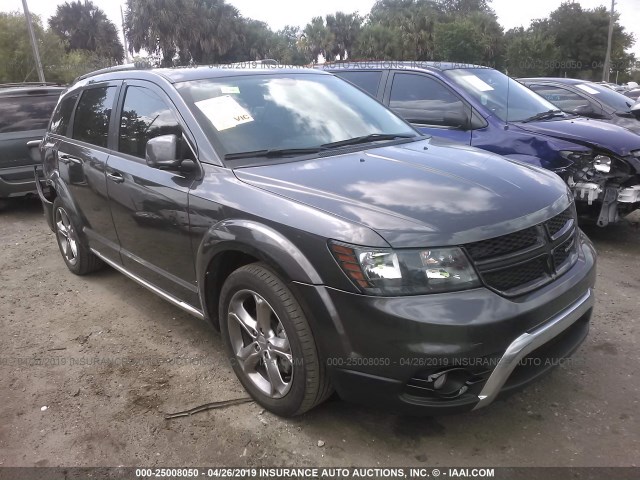 3C4PDCGGXHT602295 - 2017 DODGE JOURNEY CROSSROAD GRAY photo 1