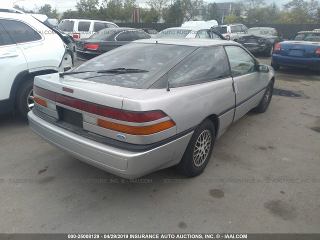 1ZVBT21C5K5316422 - 1989 FORD PROBE LX SILVER photo 4