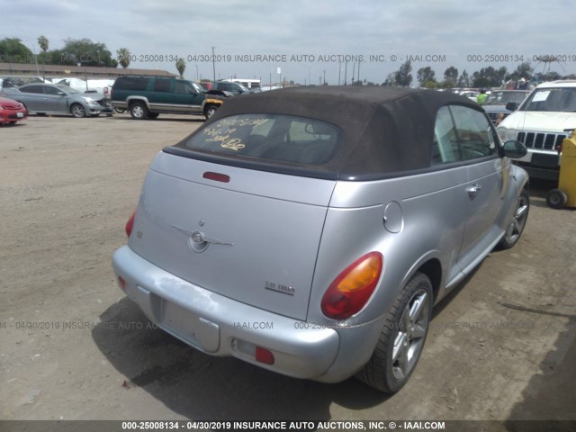 3C3AY75SX5T326533 - 2005 CHRYSLER PT CRUISER GT SILVER photo 4