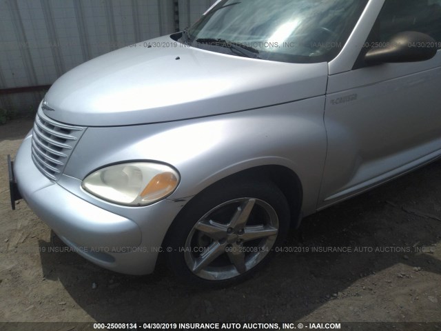 3C3AY75SX5T326533 - 2005 CHRYSLER PT CRUISER GT SILVER photo 6