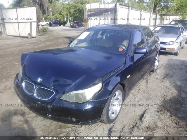 WBANE53566CK79180 - 2006 BMW 525 I Dark Blue photo 2