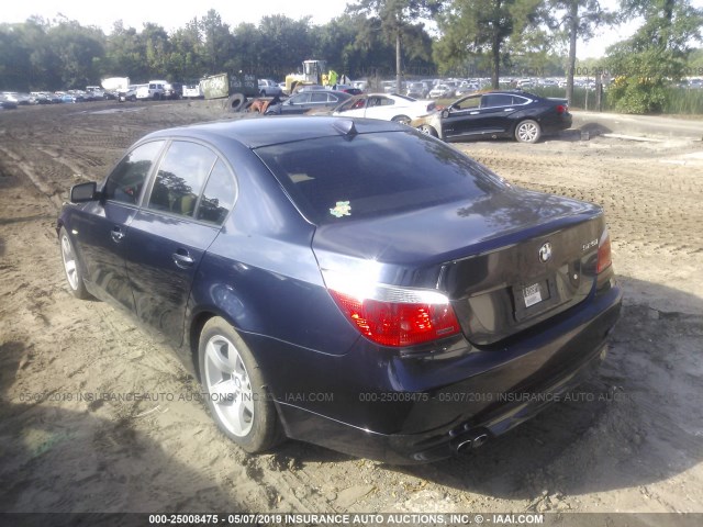 WBANE53566CK79180 - 2006 BMW 525 I Dark Blue photo 3