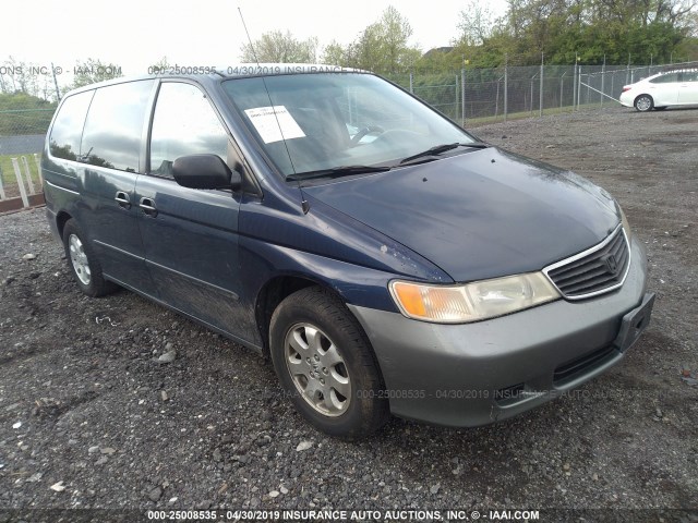 2HKRL1853YH519580 - 2000 HONDA ODYSSEY LX BLUE photo 1