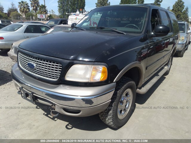 1FMPU18L5YLB17103 - 2000 FORD EXPEDITION EDDIE BAUER BLACK photo 2