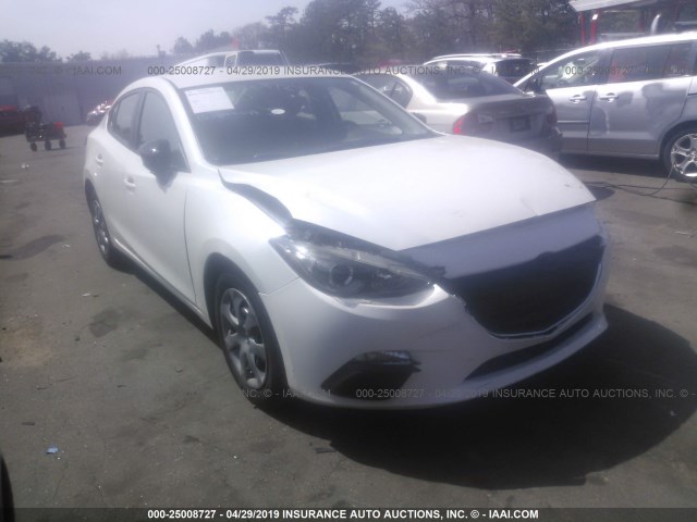 JM1BM1T74F1235886 - 2015 MAZDA 3 SV WHITE photo 1