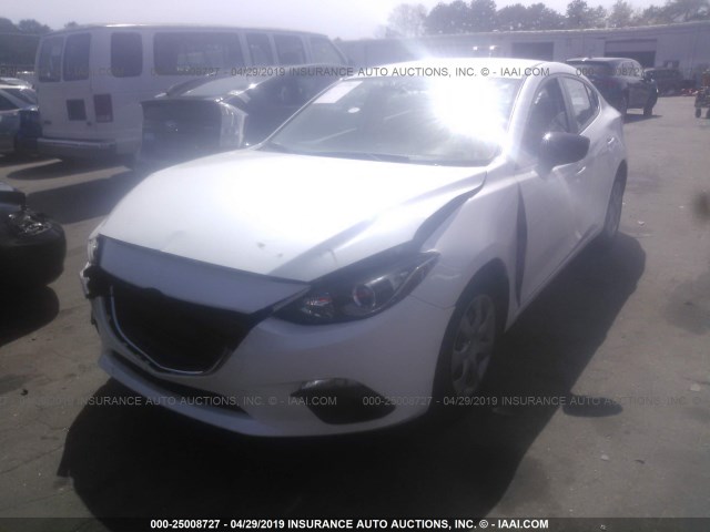 JM1BM1T74F1235886 - 2015 MAZDA 3 SV WHITE photo 2