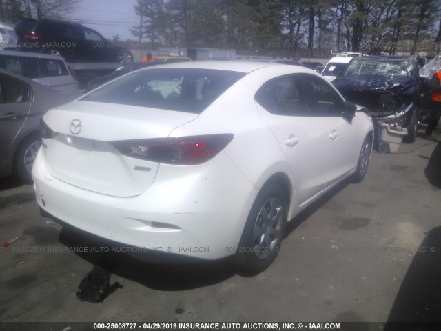 JM1BM1T74F1235886 - 2015 MAZDA 3 SV WHITE photo 4