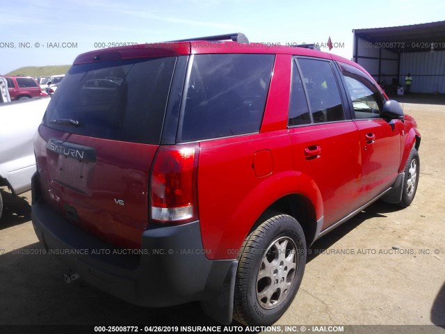 5GZCZ53454S895895 - 2004 SATURN VUE RED photo 4