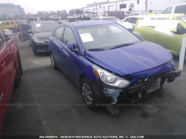 KMHCT4AE7DU538310 - 2013 HYUNDAI ACCENT GLS/GS BLUE photo 1