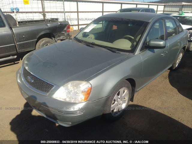 1FAFP23156G182175 - 2006 FORD FIVE HUNDRED SE Light Blue photo 2