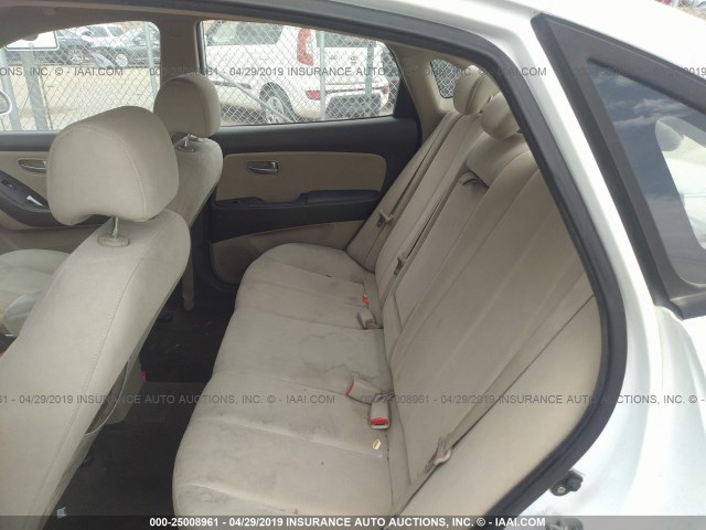 KMHDU46DX9U659356 - 2009 HYUNDAI ELANTRA GLS/SE WHITE photo 8