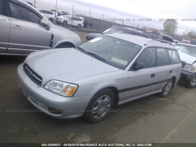 4S3BH635827301914 - 2002 SUBARU LEGACY L SILVER photo 2