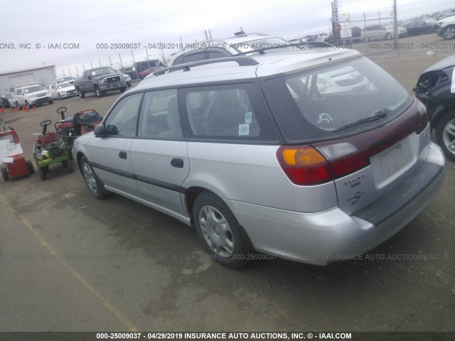 4S3BH635827301914 - 2002 SUBARU LEGACY L SILVER photo 3