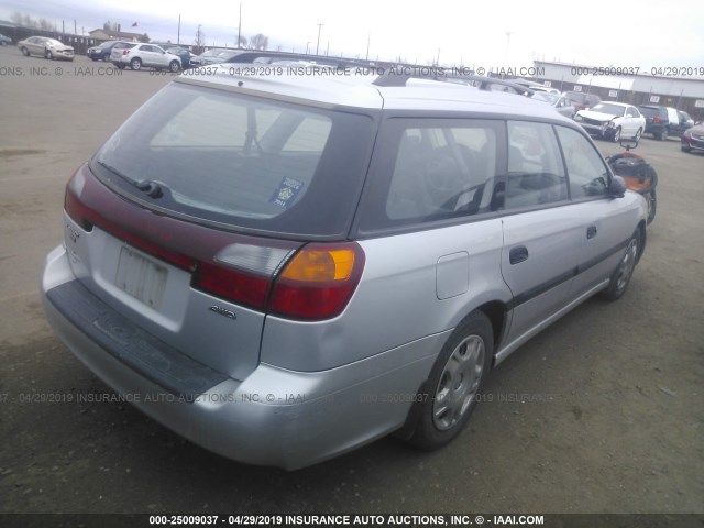 4S3BH635827301914 - 2002 SUBARU LEGACY L SILVER photo 4