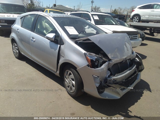 JTDKDTB38F1587248 - 2015 TOYOTA PRIUS C SILVER photo 1