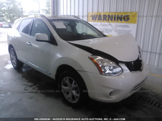 JN8AS5MT0BW180696 - 2011 NISSAN ROGUE S/SV/KROM WHITE photo 1