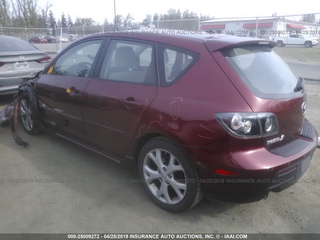 JM1BK344691243787 - 2009 MAZDA 3 S MAROON photo 3