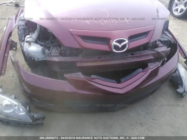 JM1BK344691243787 - 2009 MAZDA 3 S MAROON photo 6